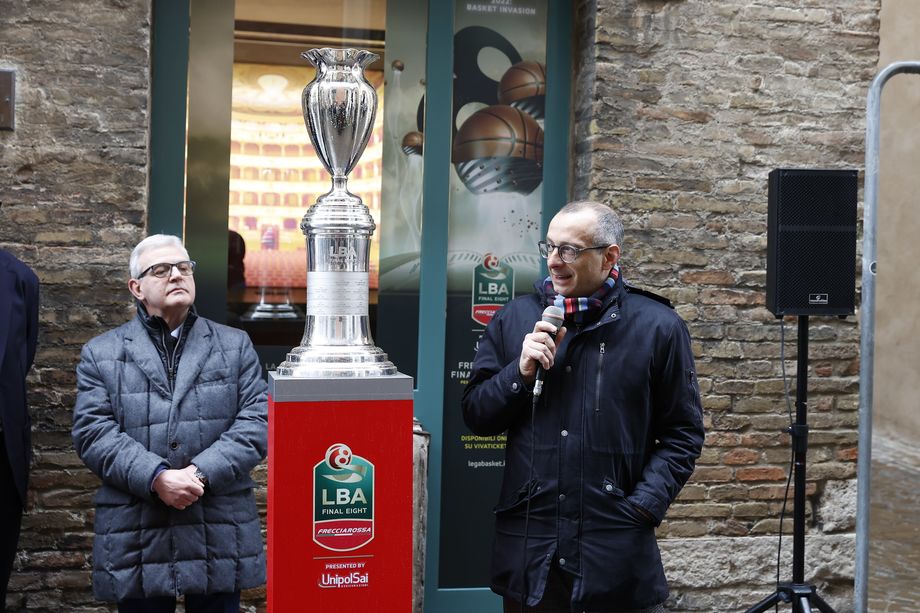 Frecciarossa Final Eight 2022: il trofeo è esposto a Casa Rossini fino al 20 febbraio, giorno della finale