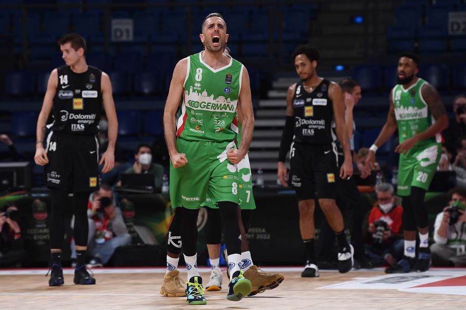 Germani Brescia, contro Trento Della Valle eguaglia il primato societario di punti in una Final Eight (22) 