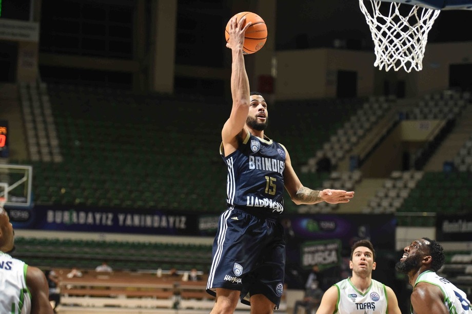 Basketball Champions League: Happy Casa Brindisi corsara in Turchia, battuto il Tofas Bursa