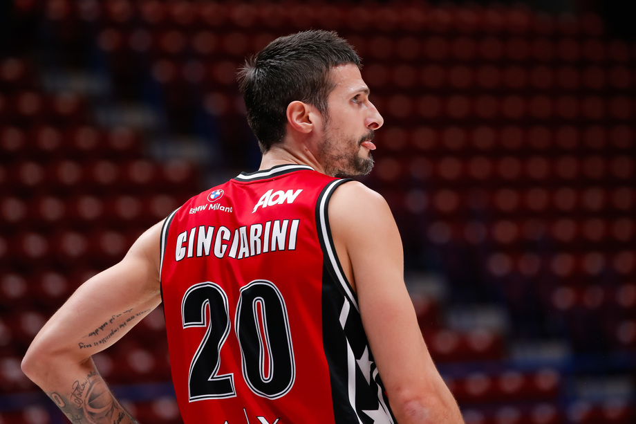 A|X Armani Exchange Milano, Cinciarini raggiunge quota 3.000 punti in Serie A. E con 3 assist ora è 2° nella classifica storica di Milano dietro D'Antoni
