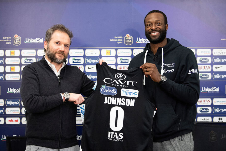 Dolomiti Energia Trentino, presentato Dominique Johnson: "Porto esperienza e leadership, qui per me è come una prima volta"