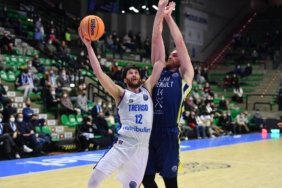 BCL, con Russell e Imbrò la Nutribullet Treviso batte il Lavrio anche in Gara 2 e vola al secondo turno