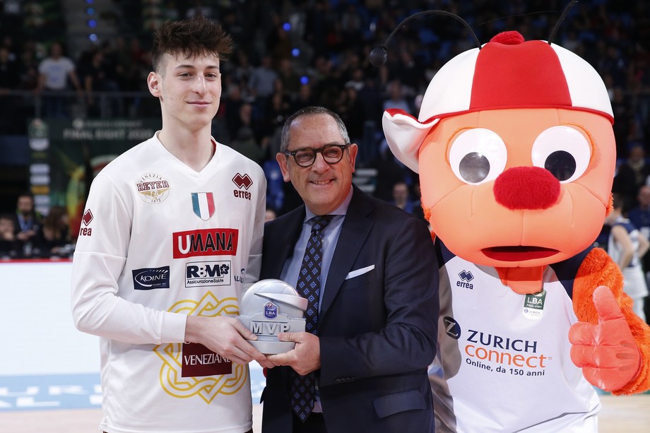 IBSA Next Gen Cup, Davide Casarin della Umana Reyer Venezia è l'MVP 