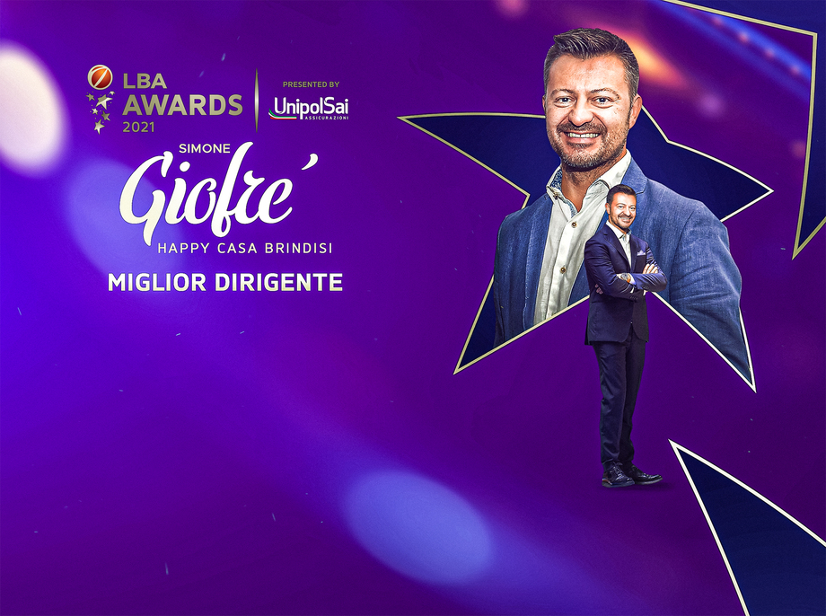 LBA Awards, Simone Giofrè premiato come miglior Dirigente della stagione regolare