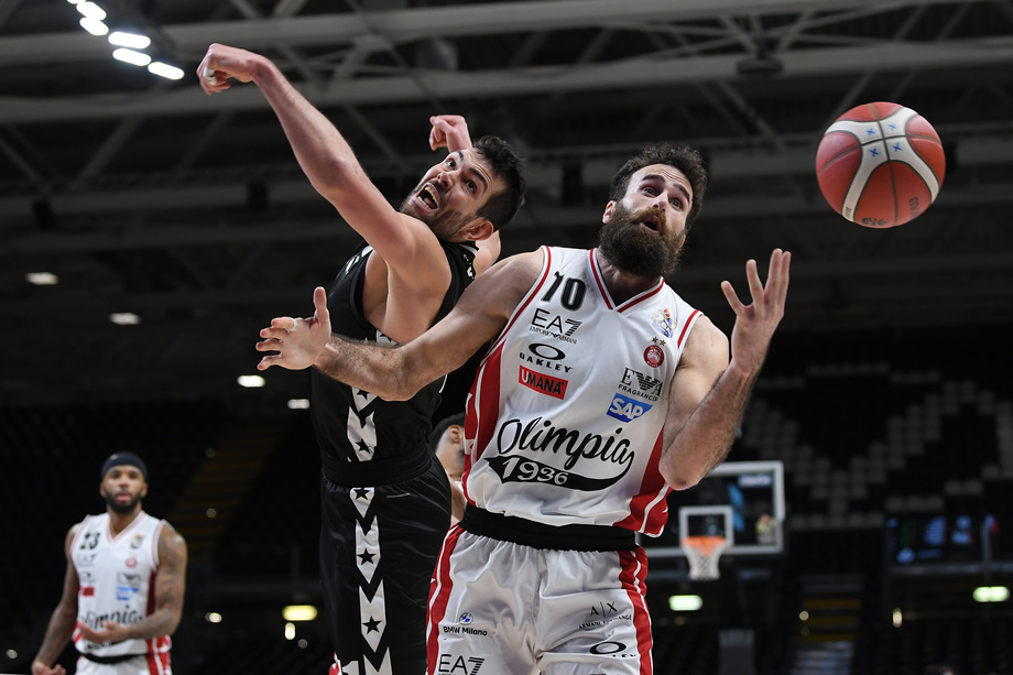 I dati di ascolto del big match Virtus-Olimpia: 466.000 su Rai Due e 179.000 su Rai Sport 