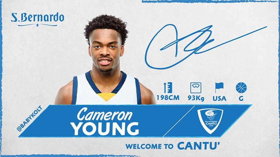 Acqua S. Bernardo, il sesto straniero è Cameron Young