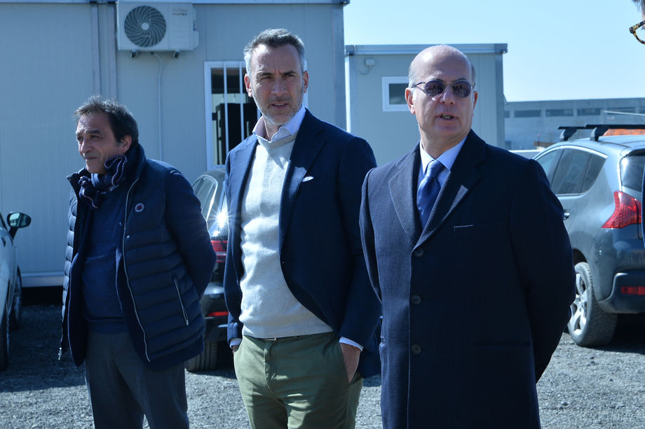 Il Presidente LBA Gandini a Tortona incontra il club e visita la nuova Cittadella dello Sport in costruzione