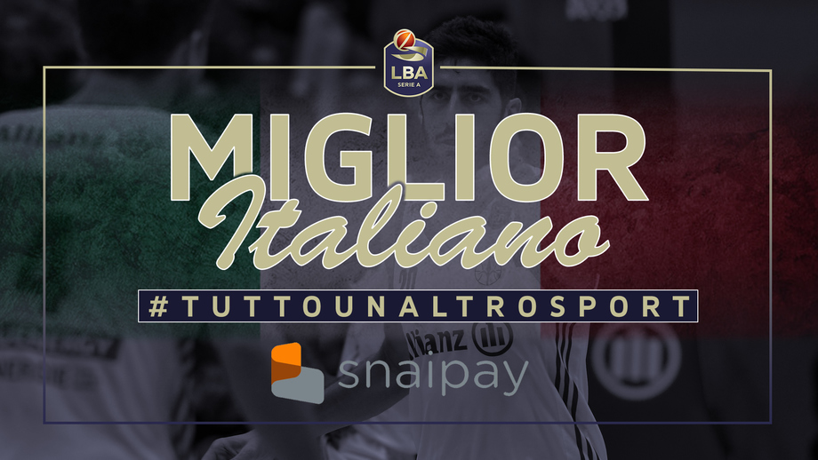 Matteo Da Ros Miglior Italiano "Snaipay" del 16° turno LBA Serie A