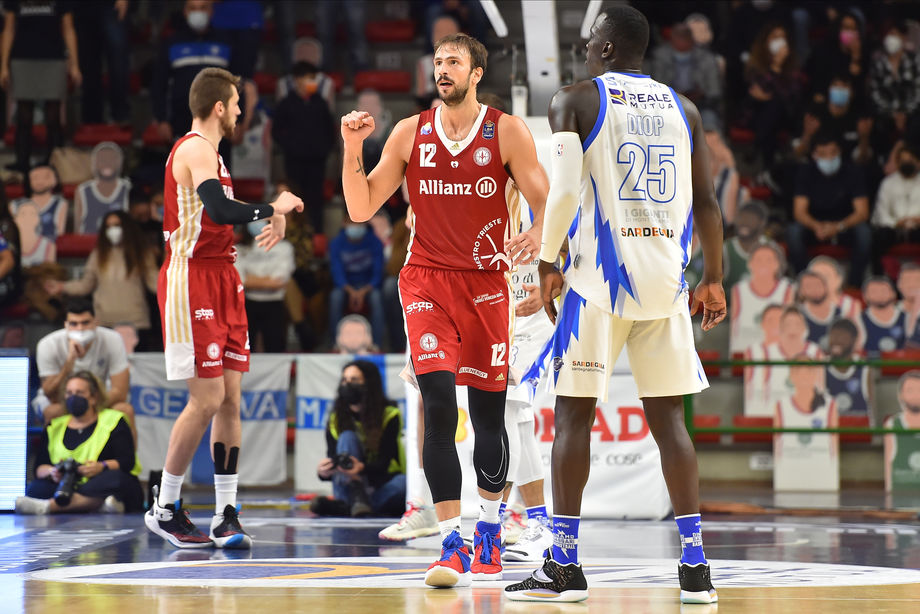Allianz Trieste, quando il lungo fa l'assistman: 7 per Delia con record personale in Italia
