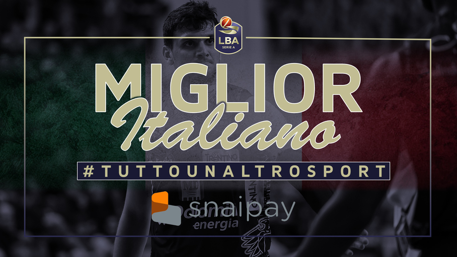 Alessandro Gentile è il Miglior Italiano ‘Snaipay’ del 20° turno LBA Serie A