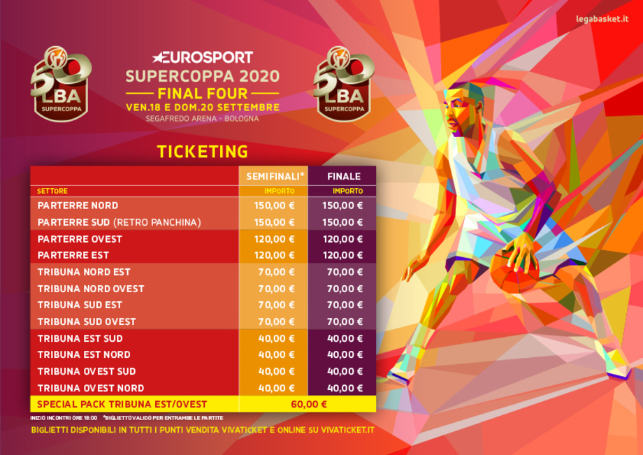 Eurosport Supercoppa: prosegue la prevendita per la finale, superata quota 1.600 biglietti