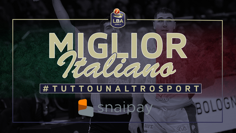 Giampaolo Ricci Miglior Italiano "Snaipay" del 19°turno LBA Serie A