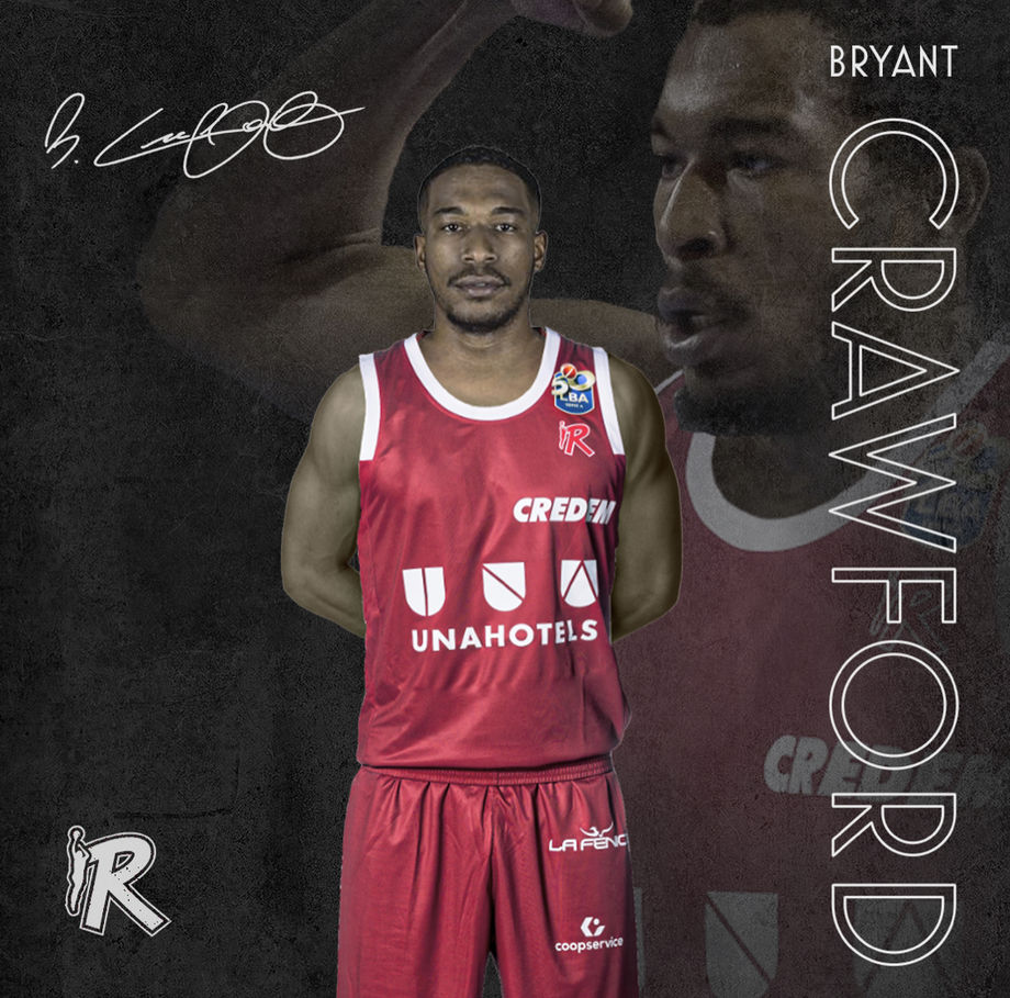 Il play/guardia Bryant Crawford è della UNAHOTELS Reggio Emilia