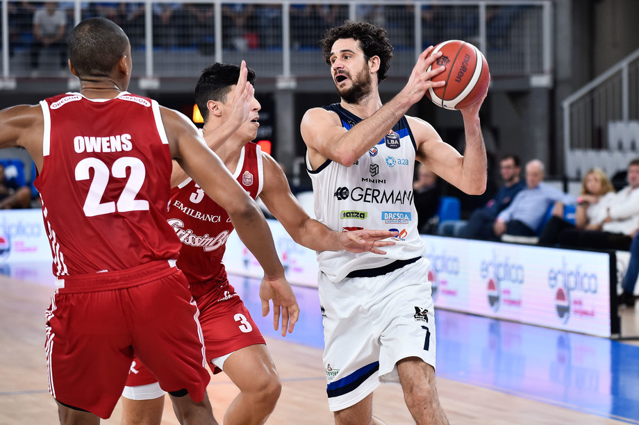 Germani Brescia, Luca Vitali si conferma re degli assist: 13 nella miglior prova al tiro della prima giornata