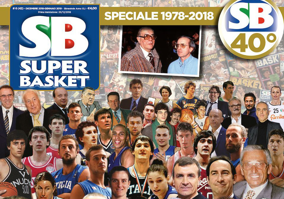 In edicola il numero di 'Superbasket' che festeggia i 40 anni della rivista