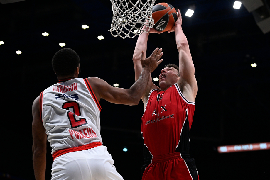 Eurolega: A|X Armani Exchange Milano al quinto successo consecutivo, sconfitto anche l'Olympiacos