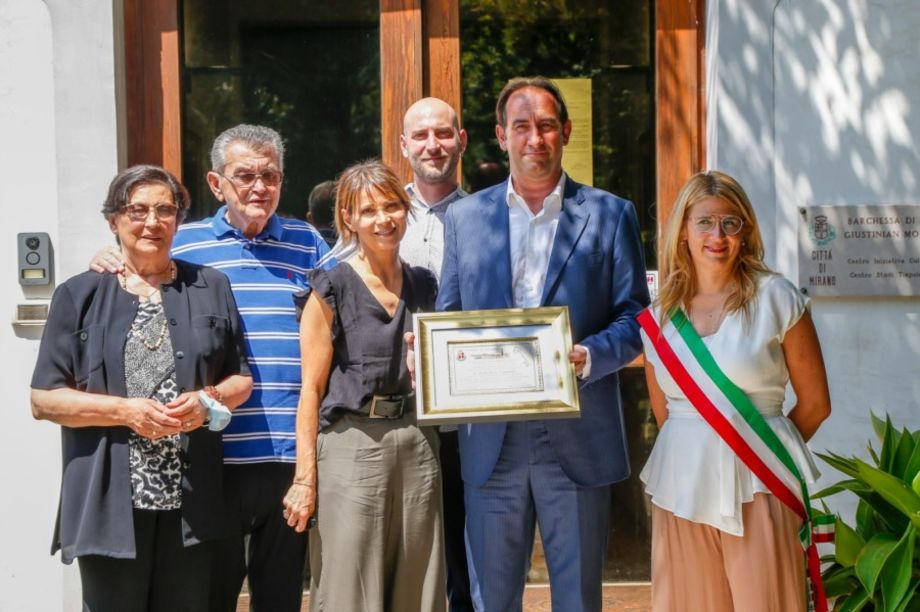 Umana Reyer Venezia, Federico Casarin ha ricevuto le Chiavi della Città di Mirano