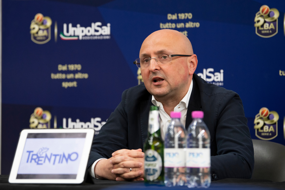 Dolomiti Energia, il gm Trainotti tra passato e futuro: 'La prossima settimana il nuovo allenatore, con coach Molin progetto tecnico condiviso'