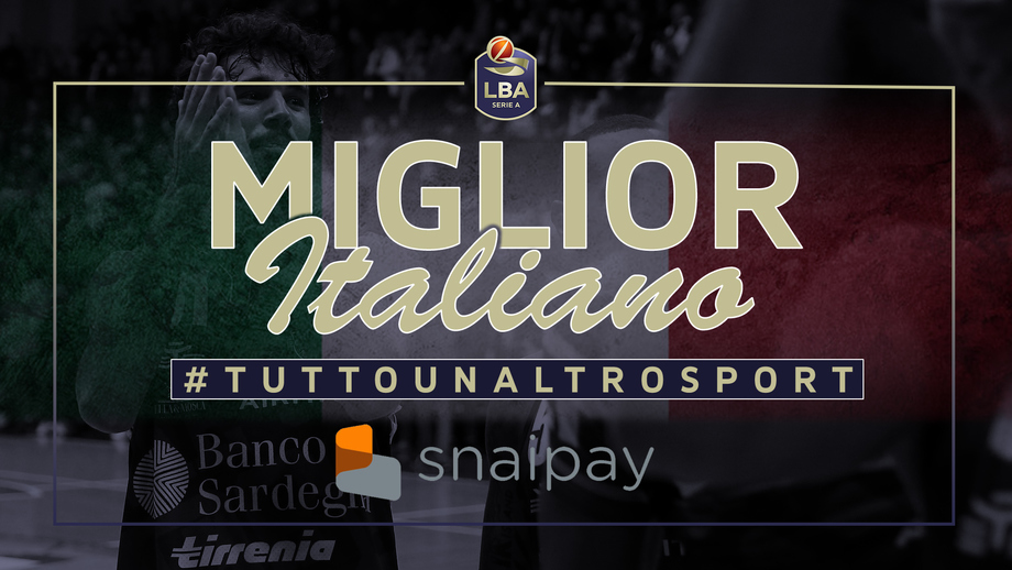 Michele Vitali Miglior Italiano “Snaipay” del 15° turno LBA Serie A