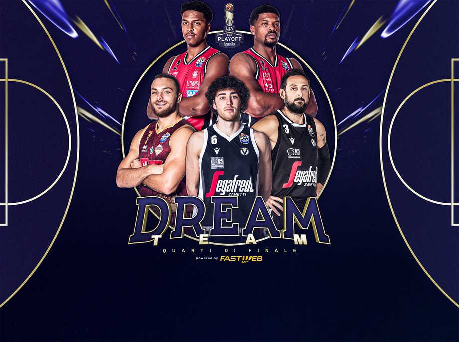 Ecco il Dream Team Fastweb dei Quarti di Finale Playoff di Serie A UnipolSai
