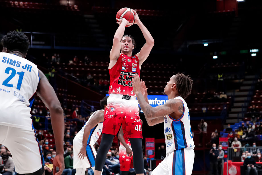 Il recupero della 17ª giornata Nutribullet Treviso - A|X Armani Exchange Milano mercoledì alle 19 su Eurosport 2