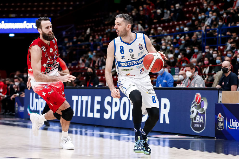 Germani Brescia - A|X Armani Exchange Milano domenica alle 17.30 su Eurosport 2, Della Valle è il grande ex della partita