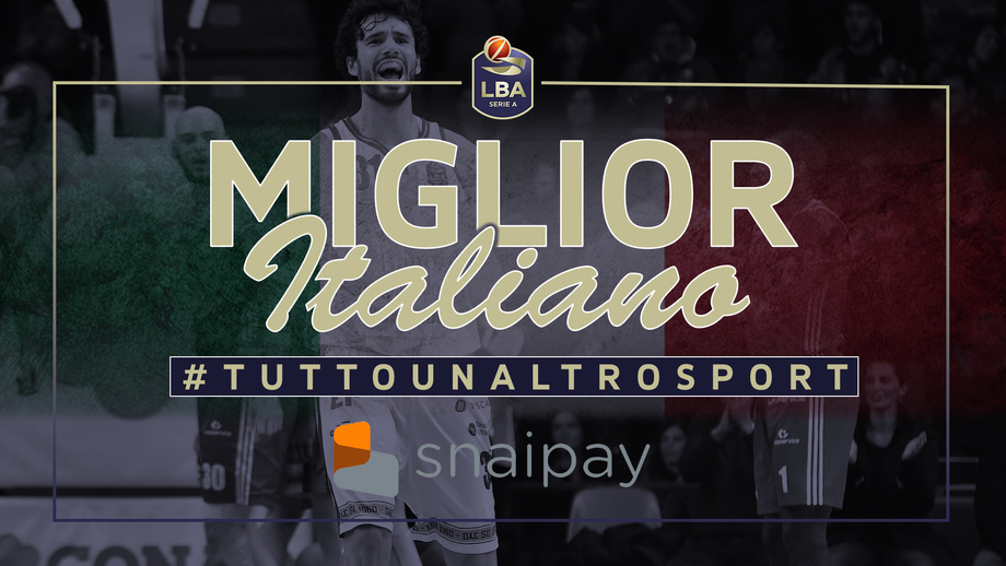  Michele Vitali è il Miglior Italiano ‘Snaipay’ del 9° turno LBA Serie A