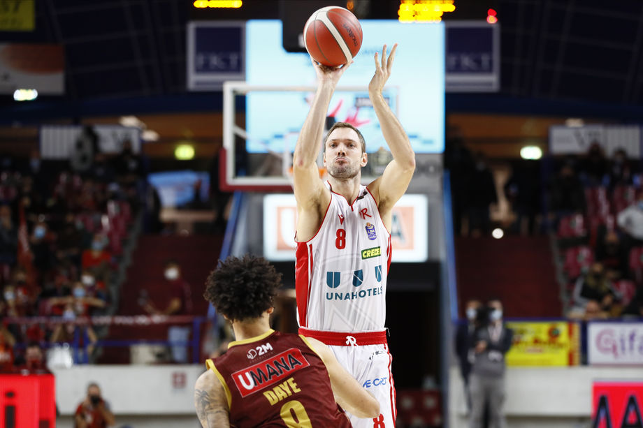 UNAHOTELS Reggio Emilia - Nutribullet Treviso su Rai Sport HD: Baldi Rossi taglia il traguardo delle 200 presenze in campionato