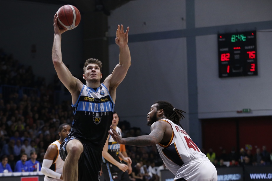 Vanoli Cremona, per Happ  con Roma 'high' personale di punti (28, sempre in doppia cifra nelle 12 gare giocate). Diener supera quota 300 assist con la maglia di Cremona