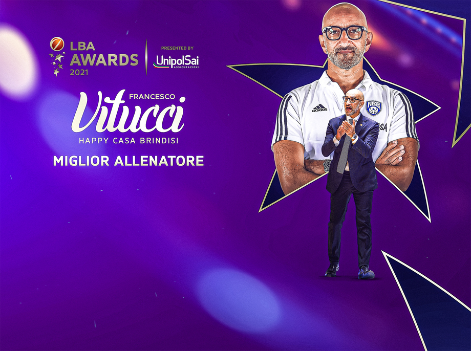 LBA Awards, Frank Vitucci premiato come miglior allenatore della stagione regolare