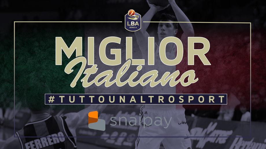 Simone Fontecchio è il Miglior Italiano ‘Snaipay’ del 10° turno LBA Serie A